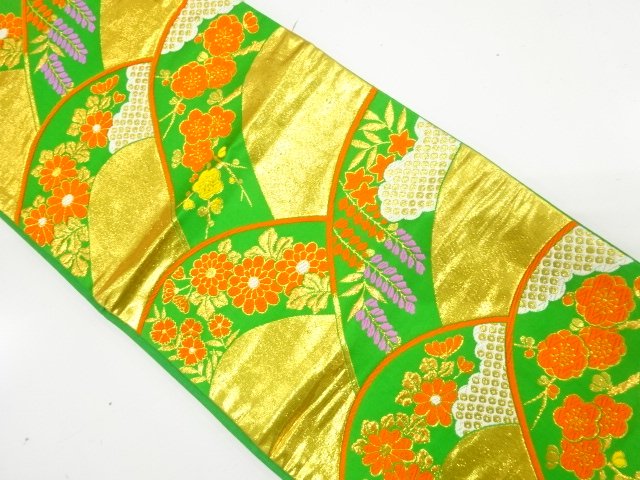 Japanese Kimono / Hanhaba Obi Combined weave